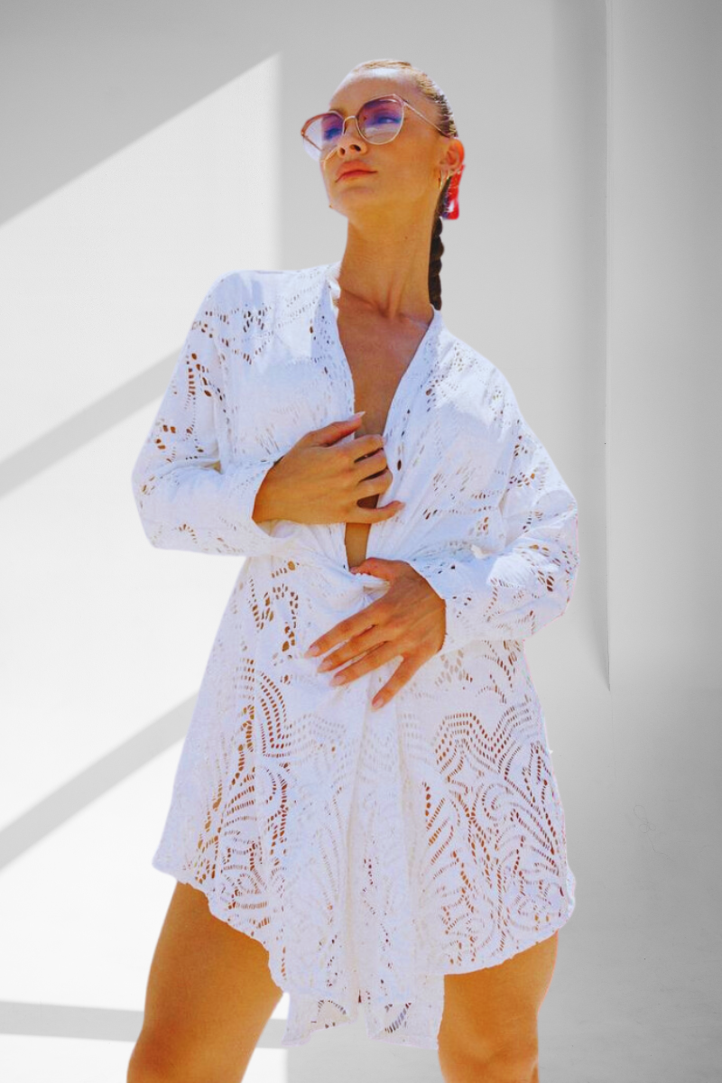 Chemise Bali Off White Lace