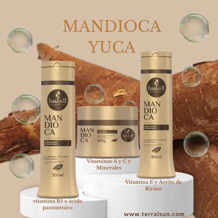 Mascarilla Haskell Mandioca (Yuca) Hidratación y Crecimiento
