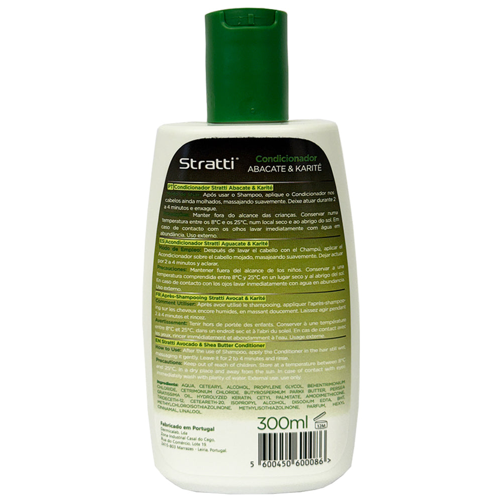Acondicionador Stratti Aguacate & queratina con Manteca de Karité
