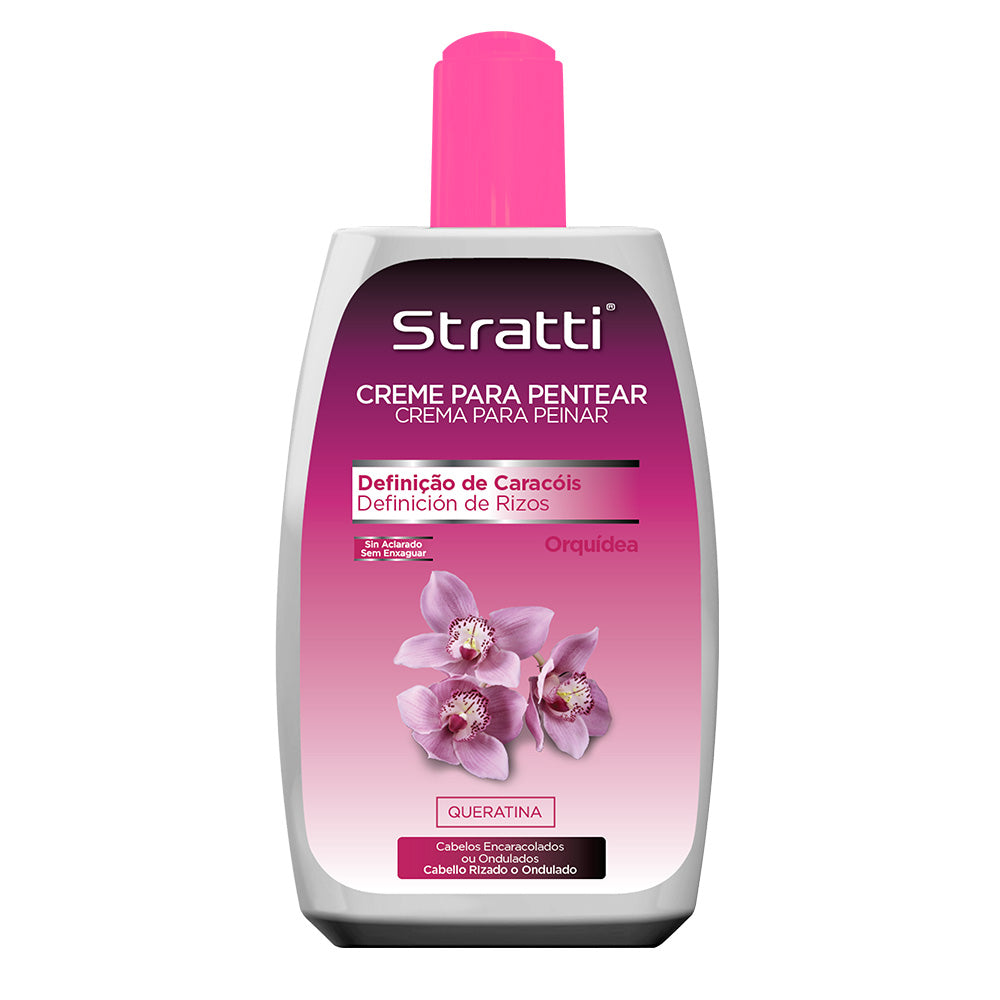 Crema de Peinar Stratti Orquídea & queratina con Filtro Solar UV