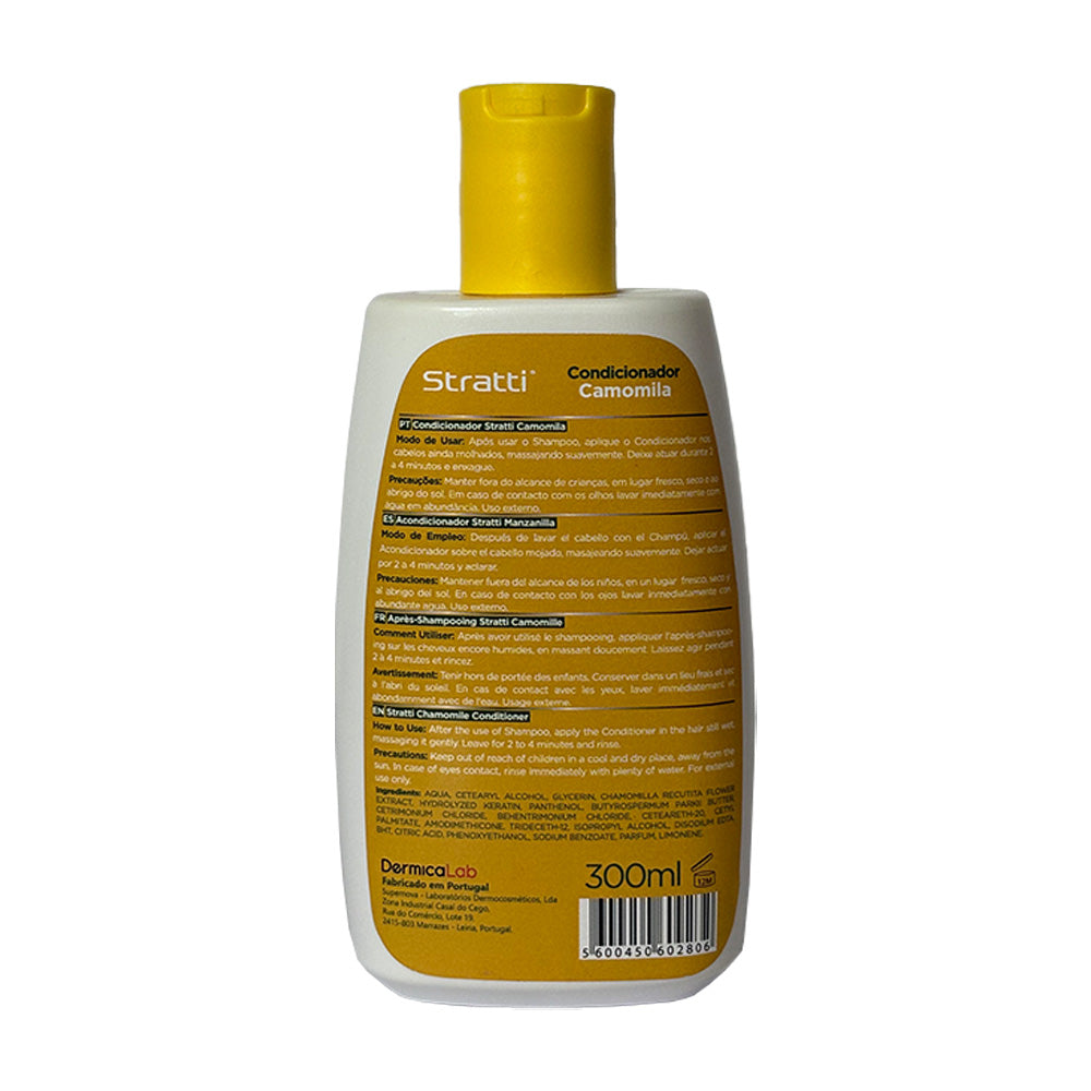 Acondicionador Stratti Manzanilla & queratina sin sal