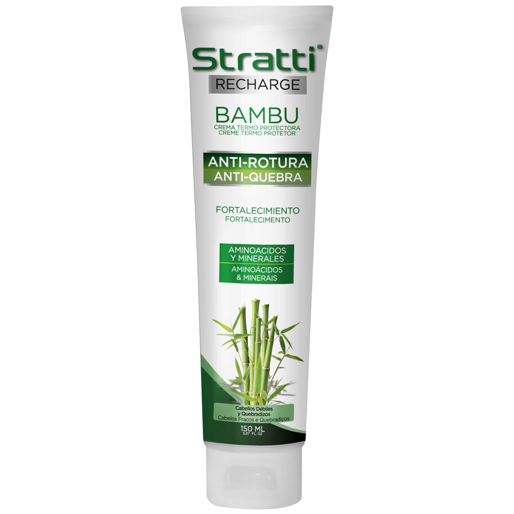Carga de Tratamiento Stratti Bambú & queratina Antirrotura con Protección Térmica