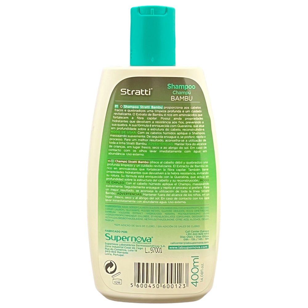 Champú Stratti Bambú & queratina