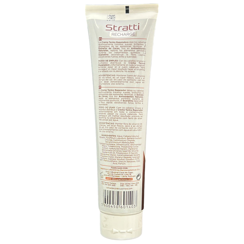 Carga de queratina Stratti Chocolate & queratina Efecto Liso