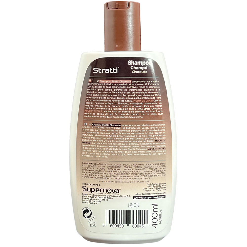 Champú Stratti Chocolate & queratina
